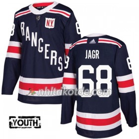 New York Rangers Trikot Jaromir Jagr 68 Adidas 2017-2018 Navy Blue 2018 Winter Classic Authentic - Kinder